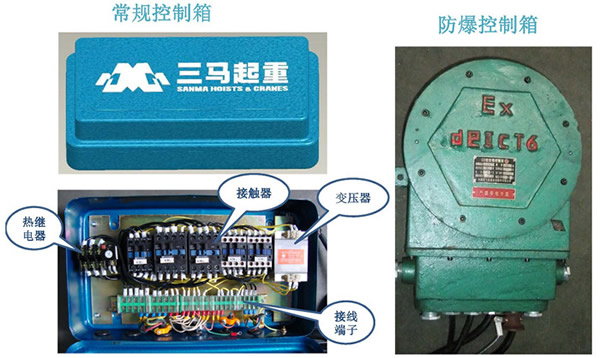 三馬電動(dòng)葫蘆控制箱