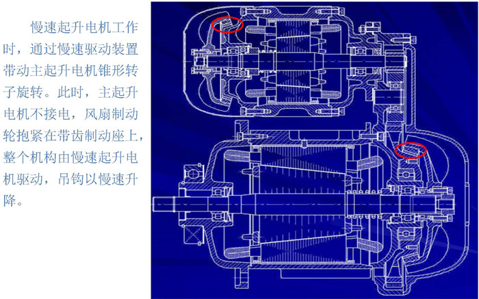 三馬電動(dòng)葫蘆雙速電機(jī)組